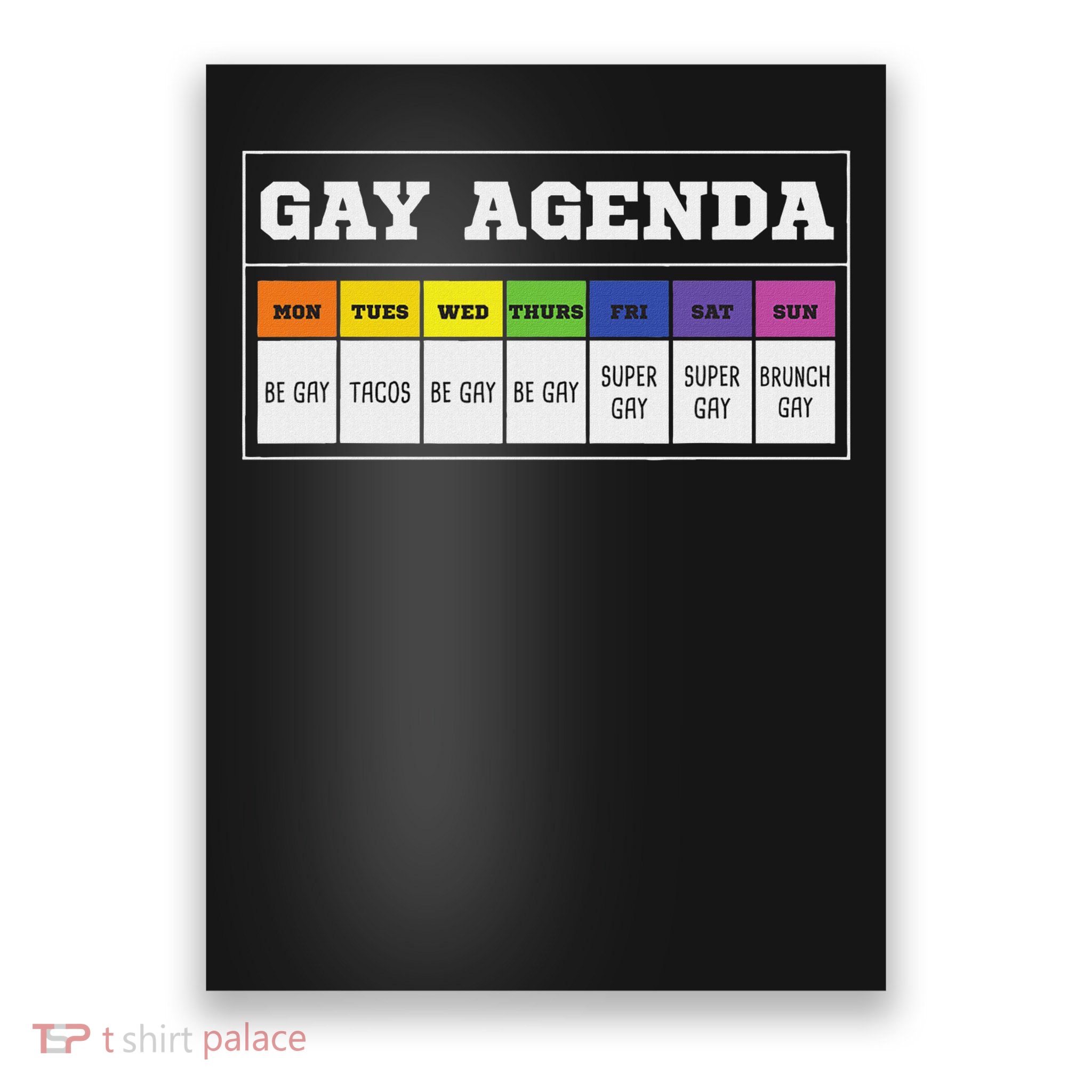 Gay Agenda Funny Poster