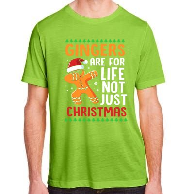 Gingers Are For Life Not Just Christmas Dabbing Gingerbread Gift Adult ChromaSoft Performance T-Shirt