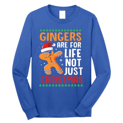 Gingers Are For Life Not Just Christmas Dabbing Gingerbread Gift Long Sleeve Shirt