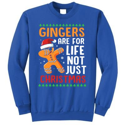 Gingers Are For Life Not Just Christmas Dabbing Gingerbread Gift Sweatshirt