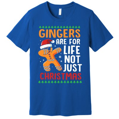 Gingers Are For Life Not Just Christmas Dabbing Gingerbread Gift Premium T-Shirt