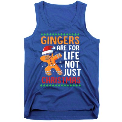 Gingers Are For Life Not Just Christmas Dabbing Gingerbread Gift Tank Top