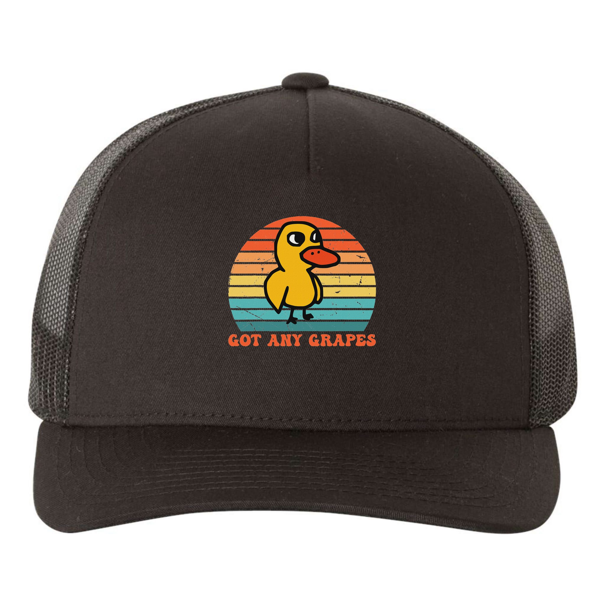 Got Any Grapes Duck Vintage Design Yupoong Adult 5-Panel Trucker Hat