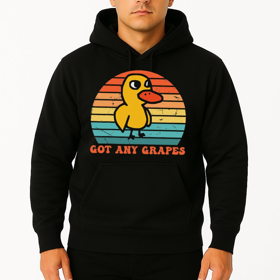 Got Any Grapes Duck Vintage Design Hoodie