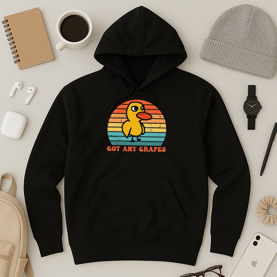 Got Any Grapes Duck Vintage Design Hoodie