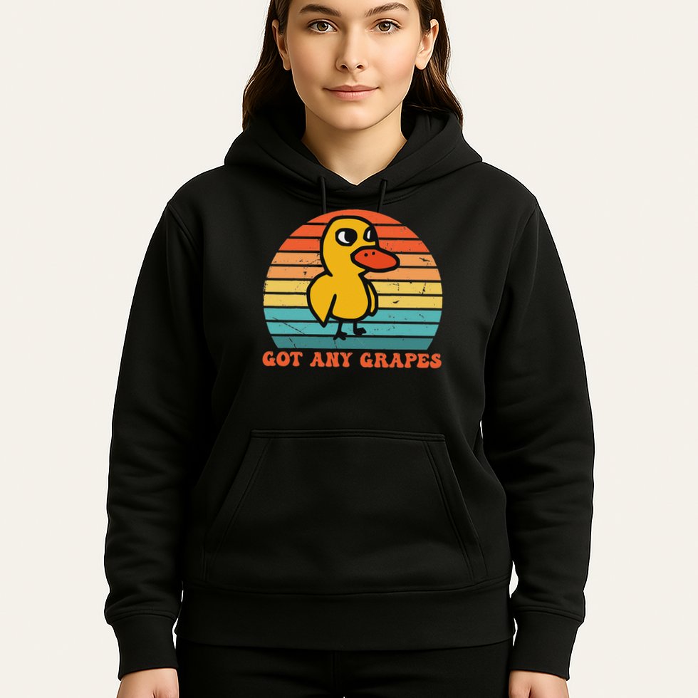 Got Any Grapes Duck Vintage Design Hoodie