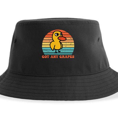 Got Any Grapes Duck Vintage Design Sustainable Bucket Hat