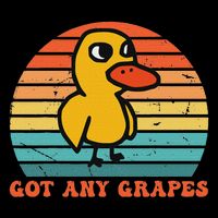 Got Any Grapes Duck Vintage Design Bucket Hat