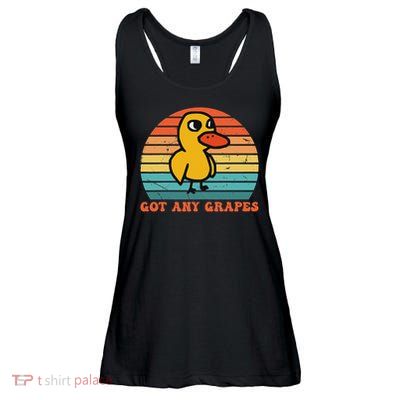 Got Any Grapes Duck Vintage Design Ladies Essential Flowy Tank