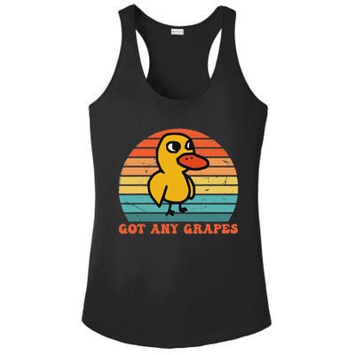 Got Any Grapes Duck Vintage Design Ladies PosiCharge Competitor Racerback Tank