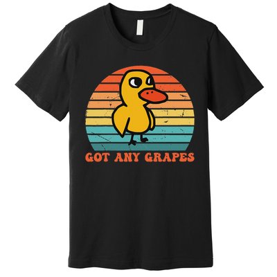 Got Any Grapes Duck Vintage Design Premium T-Shirt