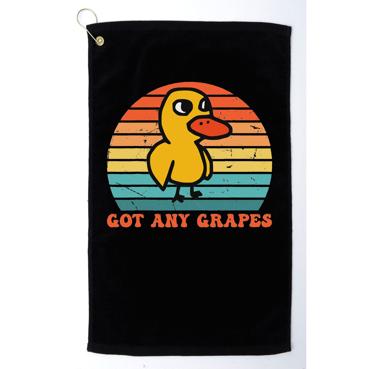 Got Any Grapes Duck Vintage Design Golf Towel