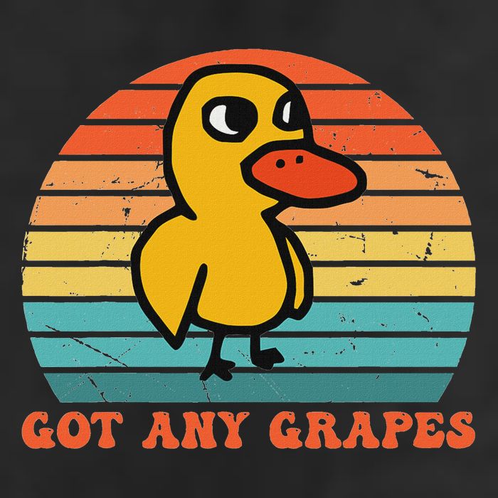 Got Any Grapes Duck Vintage Design Golf Towel