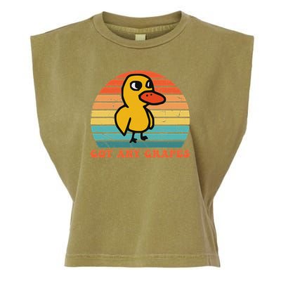 Got Any Grapes Duck Vintage Design Garment-Dyed Women's Muscle Tee