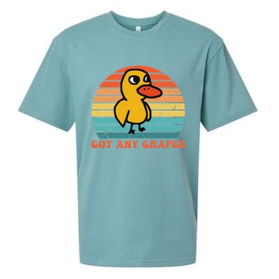 Got Any Grapes Duck Vintage Design Sueded Cloud Jersey T-Shirt