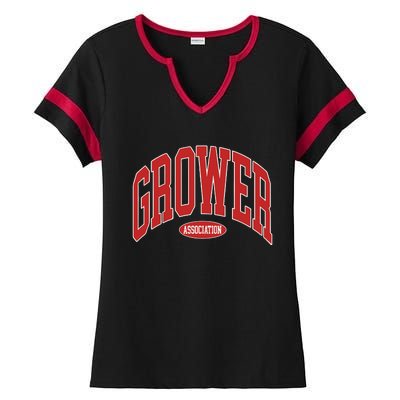 Grower Association Ladies Halftime Notch Neck Tee