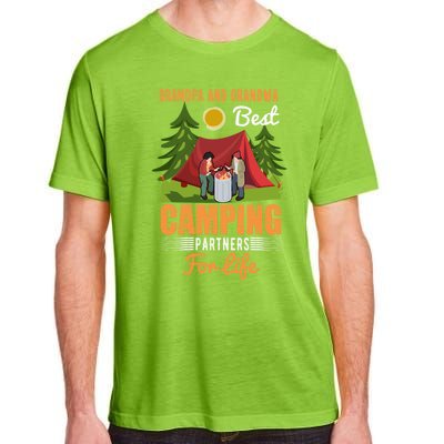 Grandpa And Grandma Best Camping Partners For Life Meaningful Gift Adult ChromaSoft Performance T-Shirt