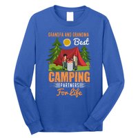 Grandpa And Grandma Best Camping Partners For Life Meaningful Gift Long Sleeve Shirt