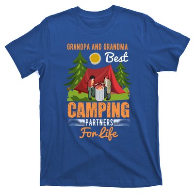 Grandpa And Grandma Best Camping Partners For Life Meaningful Gift T-Shirt