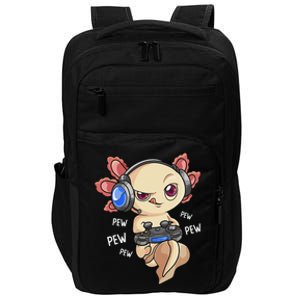 Gaming Axolotl Gamers Kawaii Video Game Funny Animal Impact Tech Backpack