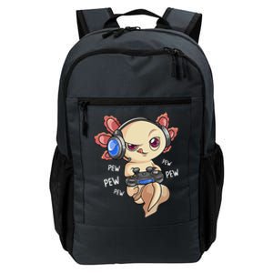 Gaming Axolotl Gamers Kawaii Video Game Funny Animal Daily Commute Backpack