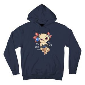 Gaming Axolotl Gamers Kawaii Video Game Funny Animal Tall Hoodie