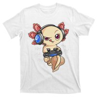 Gaming Axolotl Gamers Kawaii Video Game Funny Animal T-Shirt