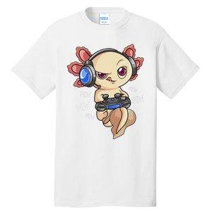 Gaming Axolotl Gamers Kawaii Video Game Funny Animal Tall T-Shirt