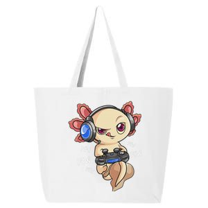 Gaming Axolotl Gamers Kawaii Video Game Funny Animal 25L Jumbo Tote