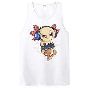 Gaming Axolotl Gamers Kawaii Video Game Funny Animal PosiCharge Competitor Tank