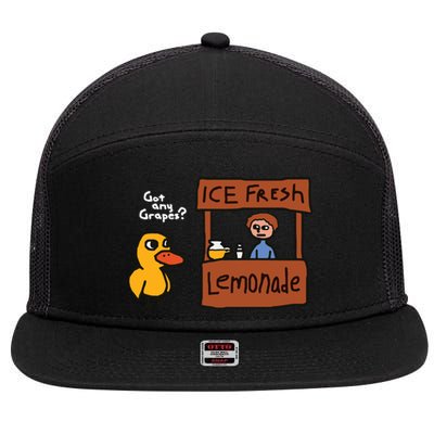 Got Any Grapes Duck Song Lemonade 7 Panel Mesh Trucker Snapback Hat