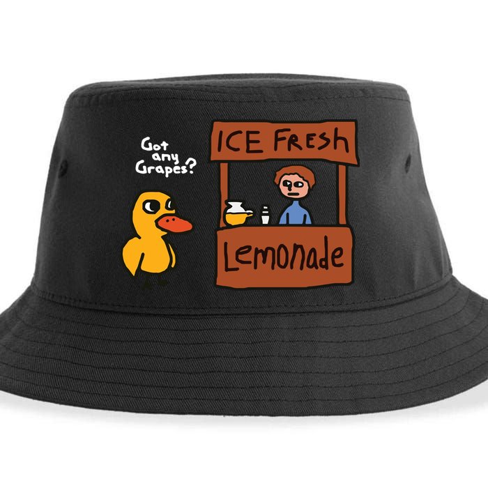 Got Any Grapes Duck Song Lemonade Sustainable Bucket Hat