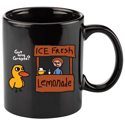 Got Any Grapes Duck Song Lemonade 11oz C Handle Ceramic Mug