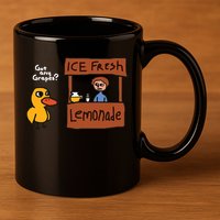 Got Any Grapes Duck Song Lemonade 11oz C Handle Ceramic Mug
