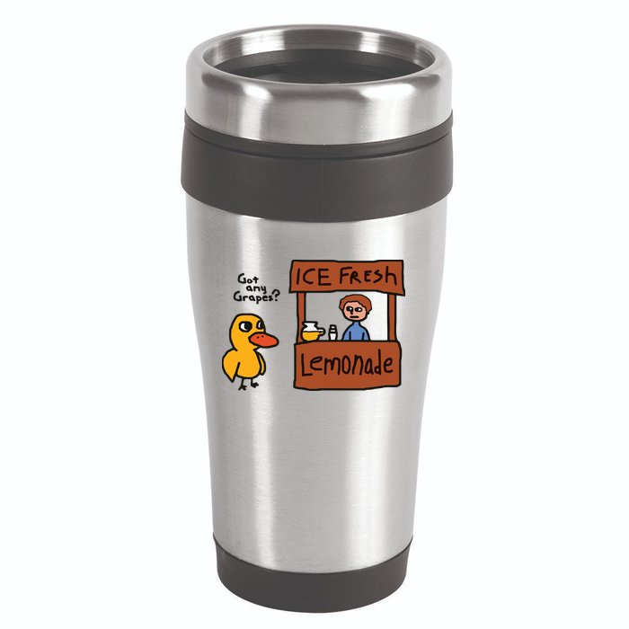 Got Any Grapes Duck Song Lemonade 16oz Travel Tumbler