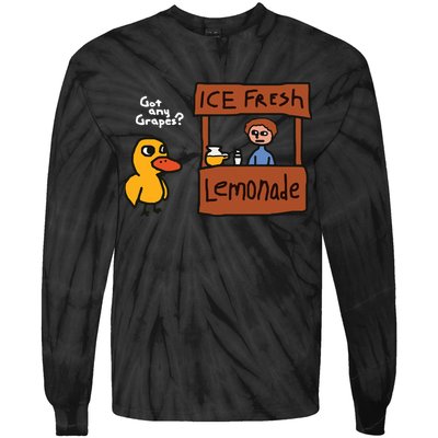 Got Any Grapes Duck Song Lemonade Tie-Dye Long Sleeve Shirt