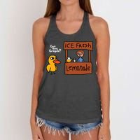Got Any Grapes Duck Song Lemonade Women's Knotted Racerback Tank
