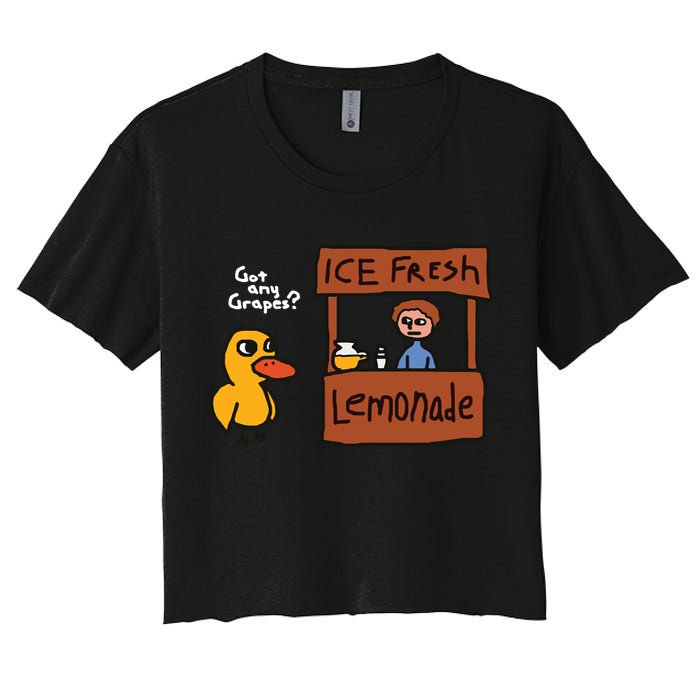 Got Any Grapes Duck Song Lemonade Crop Top