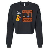 Got Any Grapes Duck Song Lemonade Cropped Pullover Crew