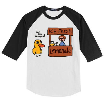 Got Any Grapes Duck Song Lemonade Kids Colorblock Raglan Jersey