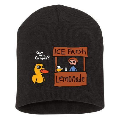 Got Any Grapes Duck Song Lemonade Short Acrylic Beanie