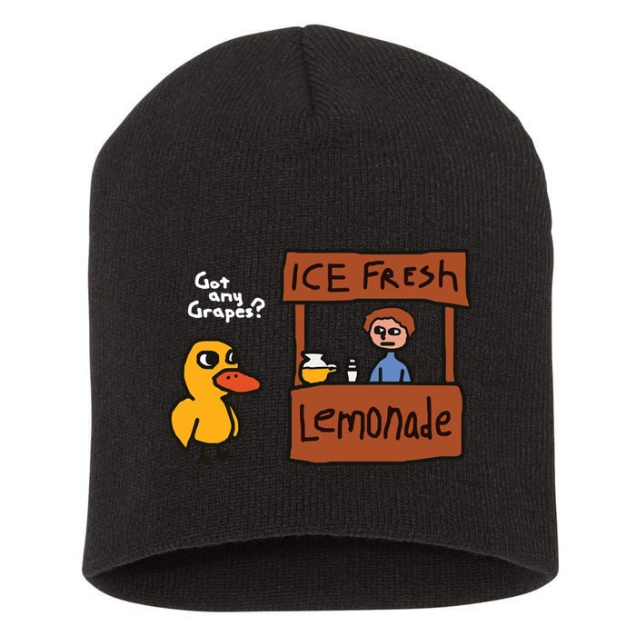 Got Any Grapes Duck Song Lemonade Short Acrylic Beanie