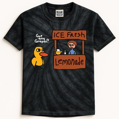 Got Any Grapes Duck Song Lemonade Kids Tie-Dye T-Shirt
