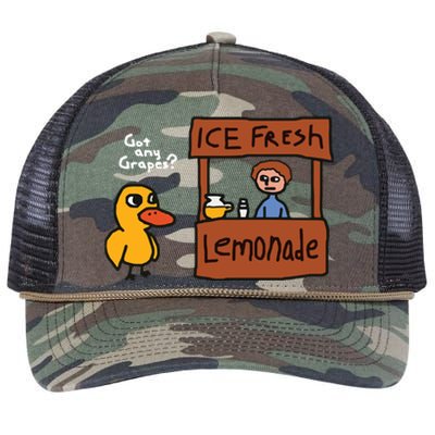 Got Any Grapes Duck Song Lemonade Retro Rope Trucker Hat Cap