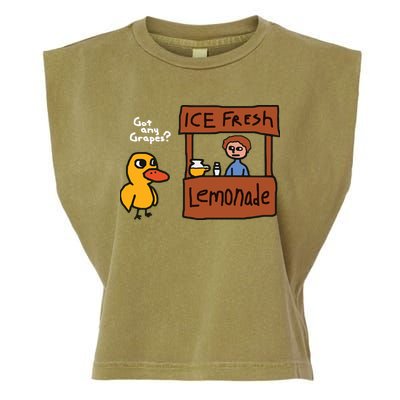 Got Any Grapes Duck Song Lemonade Garment-Dyed Women's Muscle Tee