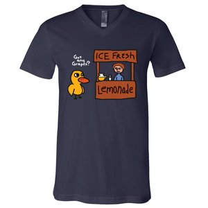 Got Any Grapes Duck Song Lemonade V-Neck T-Shirt