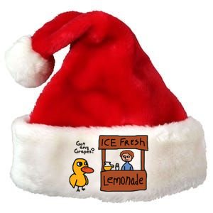 Got Any Grapes Duck Song Lemonade Premium Christmas Santa Hat