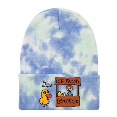 Got Any Grapes Duck Song Lemonade Tie Dye 12in Knit Beanie