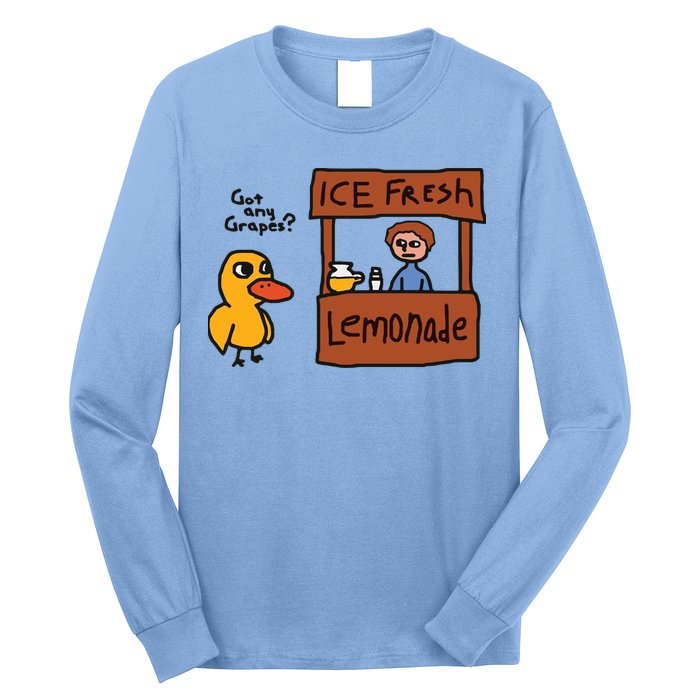 Got Any Grapes Duck Song Lemonade Long Sleeve Shirt