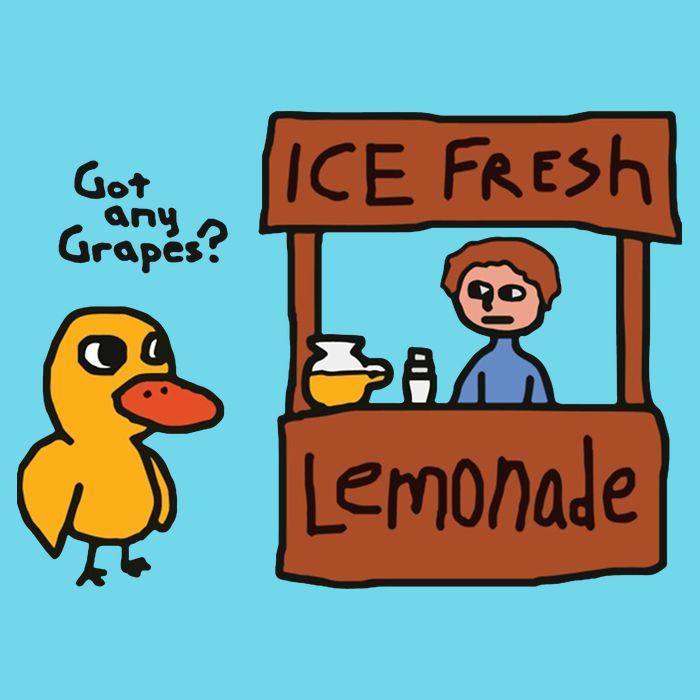 Got Any Grapes Duck Song Lemonade Button